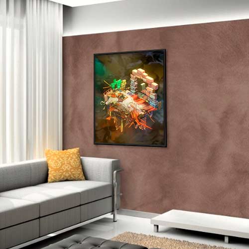 Quadro Decorativo - Diorama quarto jogo